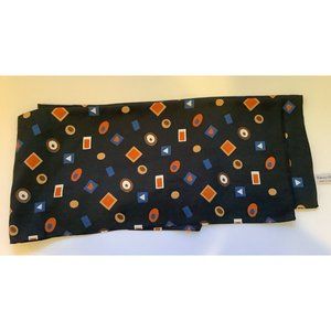 Vintage Federico Porta Womens Scarf Rectangle  Colorful Geometric Designs Italy
